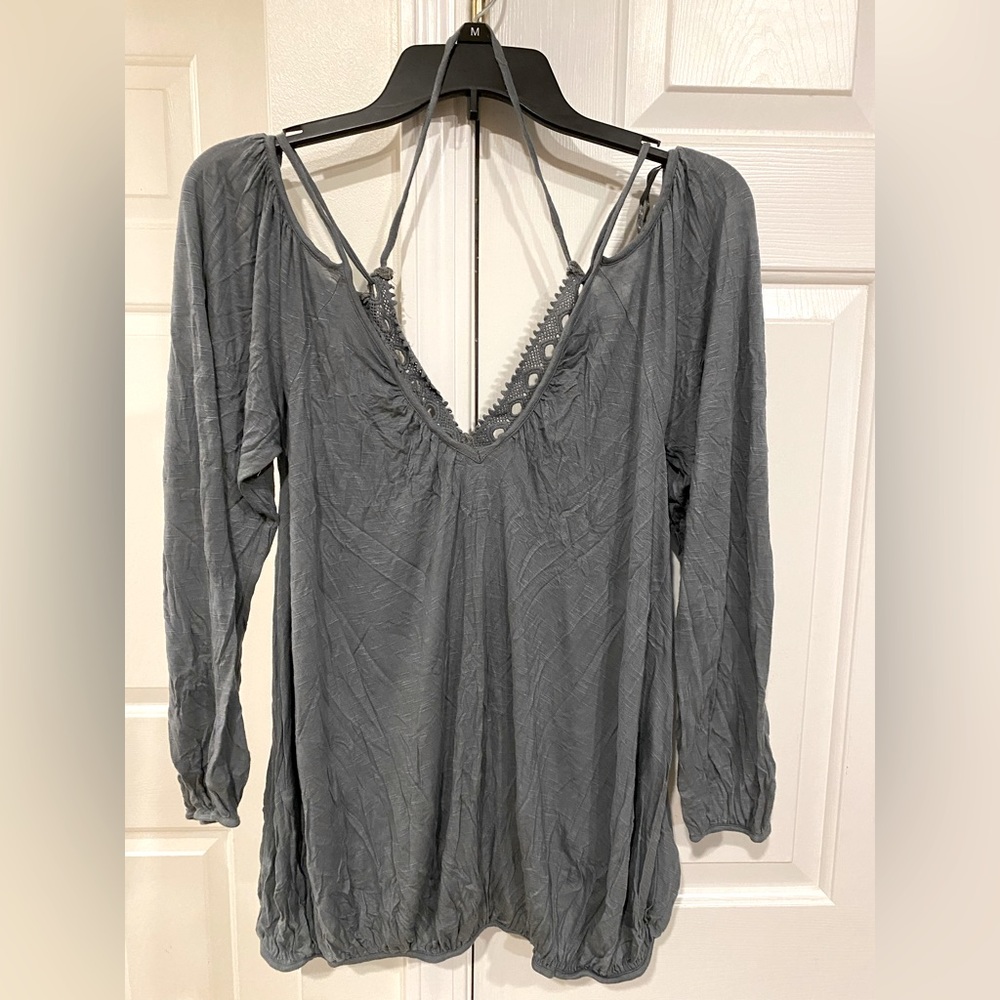 Off the Shoulder Free People Long Sleeve Shirt - Size Medium